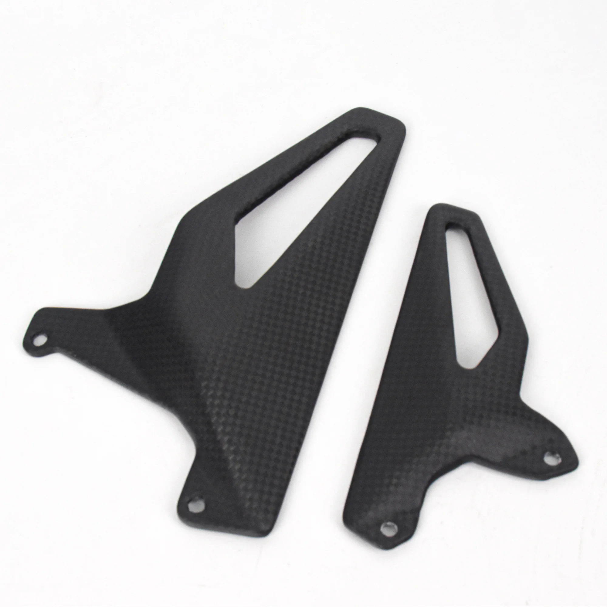 Carbon Fiber Motorcycle Heel Guard Rearset Plate Foot Peg Protector For Ducati V4 V4S V4R Streetfighter V4