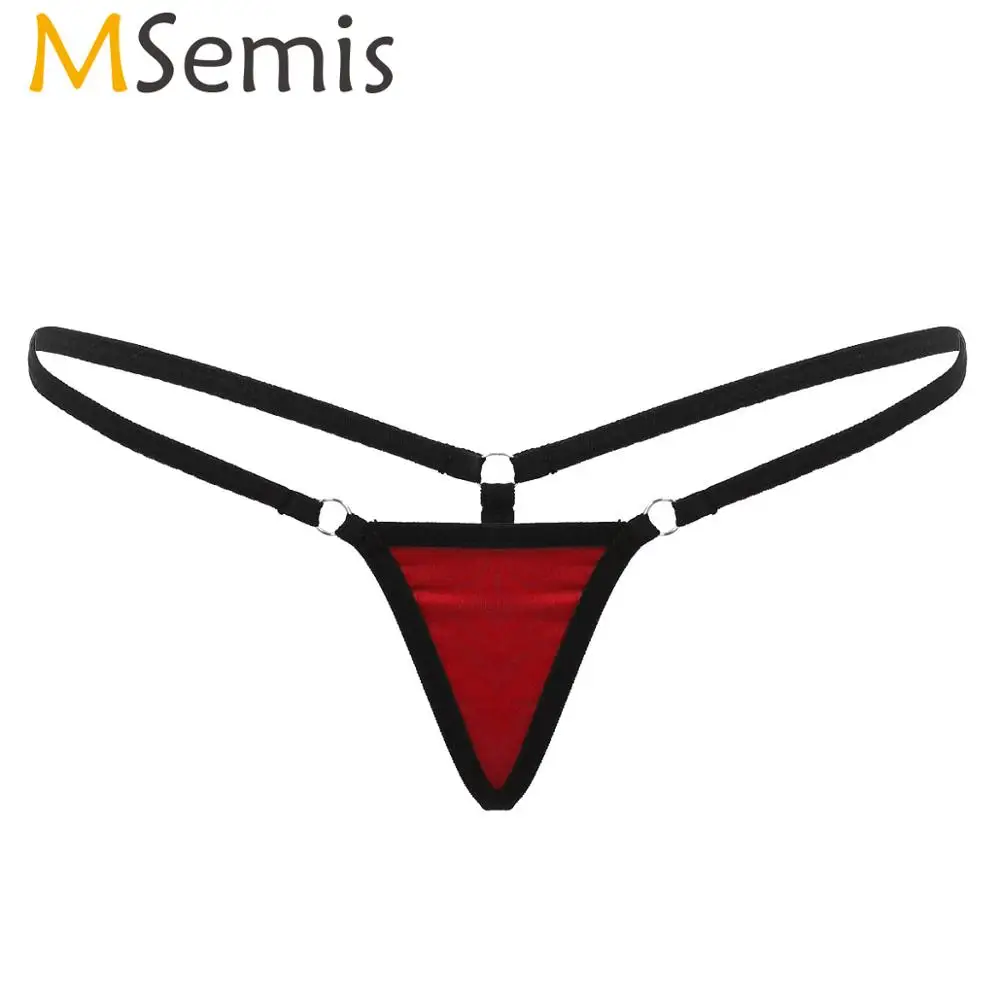 

MSemis Women Underwear Erotic Micro Mini Lingerie Super Low Rise T-Back G-String Thong Bikini Briefs Sexy Hot Panties Underpant