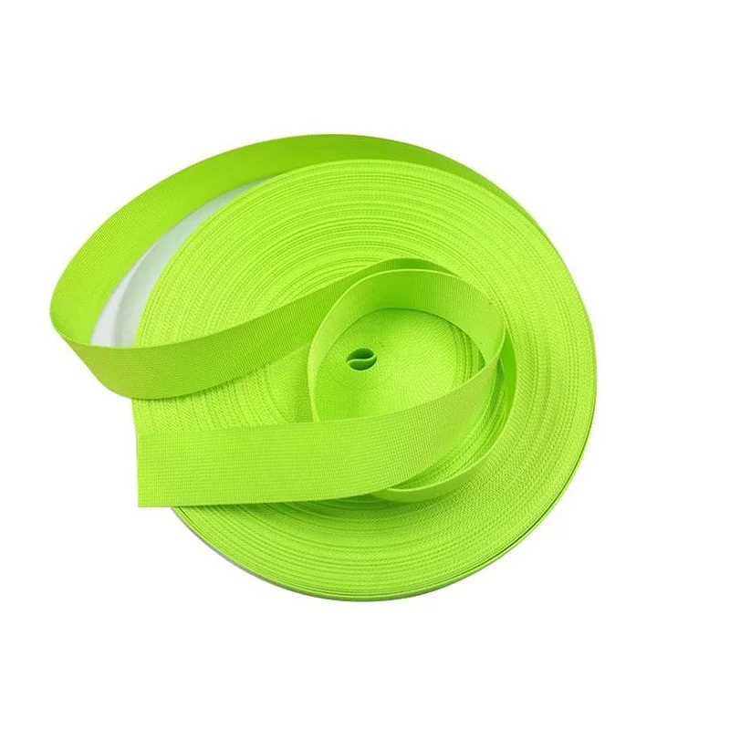 

Labor Protection Articles Polyester Fluorescent Green Warning Safety Webbing Tape