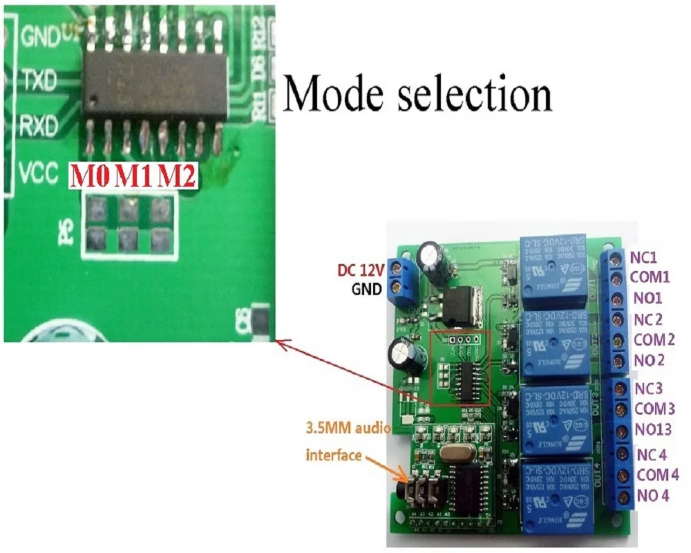 DC 12V DTMF MT8870 Phone Voice Decoder Control Momentary Toggle Latch Delay Timer Multifunction Relay Remote Switch Module