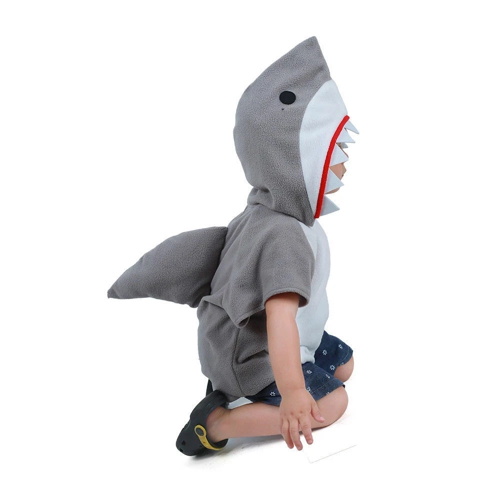 Fashion Kids Jumpsuit Cosplay Costume Shark Stage Clothing Fancy Dress Halloween Christmas Props