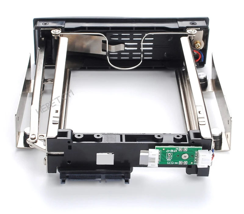 

3.5 " TO 5.25 Hard Drive Hot Swap Bay Stainless Internal Mounting Bracket Adapter 3.5 inch SATA HDD Frame W/locK&LED