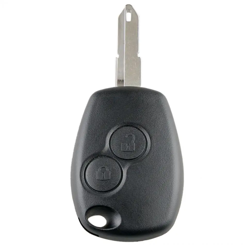 1 Pc 433MHz 2 Buttons Plastic Replacement Flip Black Remote Car Key with ID46/7946 Chip and NE73 Blade Fit for Renault