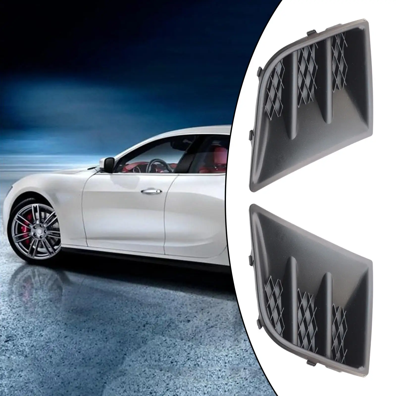 Bumper Grill Grille Cover 7422A8 7422A9 Left Right Replacement Trim Insert Fog Light Cover Fit for Peugeot 107 2005 to 2012