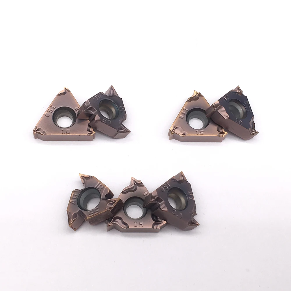 10 Chiếc 16IR M AG60 AG55 1.0-3.0 Máy Tiện Thép Không Gỉ Và Inox Bộ Phận Được Đa Năng Toolholders Cùng Đường Chỉ May Miếng Lót CNC