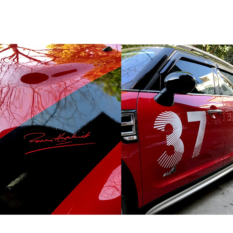 Classic Nummer 37 Auto Body Hood Trunk Stickers Decal Vinyl Film Voor Mini Cooper R50 R52 R53 R55 R56 R57 r58 R60 F54 F55 F56 F60