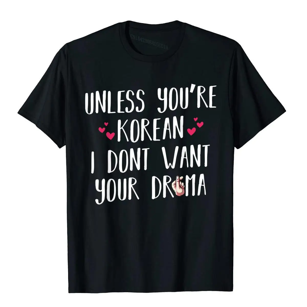 Unless You're Korean Funny Popular Music Idol Saranghae Gayo T-Shirt Cotton Tops T Shirt Printed Hot Sale Summer T Shirt