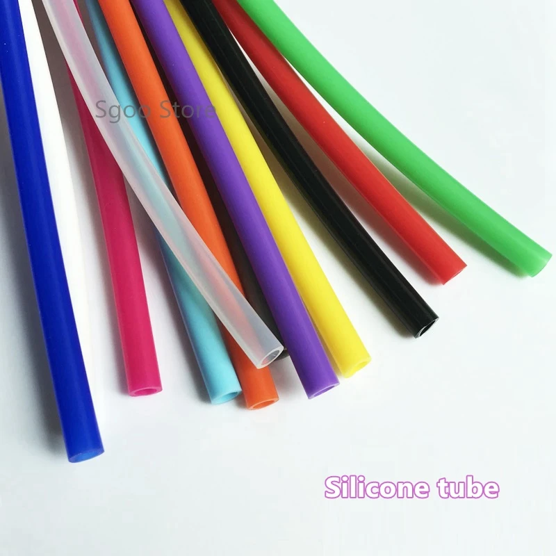 1 متر ID 2 3 4 5 6 7 8 9 10 مللي متر ملون مرنة سيليكون جل الأنابيب سلامة الغذاء مستوى أنبوبة مرنة حوض السمك موصل المياه خرطوم #3