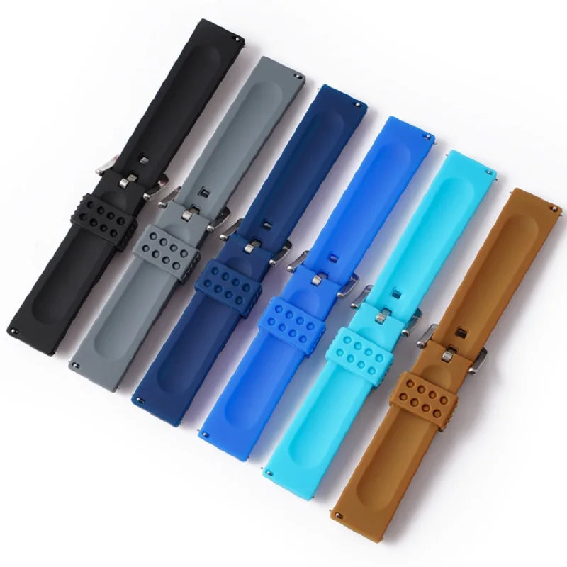 Ремешок 22 мм из ТПЭ для Fossil Hybrid Smartwatch HR, браслет для Samsung galaxy watch 46 мм R800, быстросъемный браслет