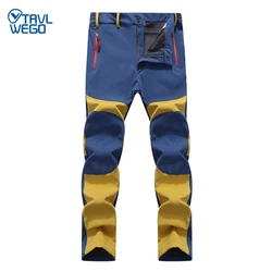 TRVLWEGO-pantalones de caza para hombre, ropa de escalada, Camping, senderismo, Trekking, Softshell, a prueba de viento, calidez, protección contra la radiación, Otoño e Invierno