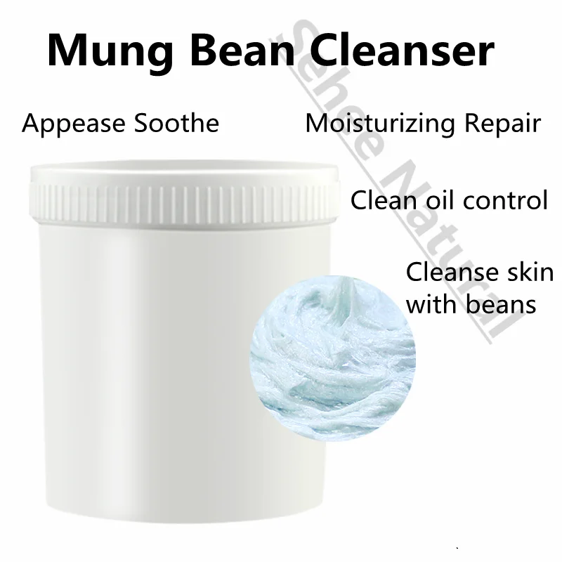 

Oil Control Acne Removing Mung Bean Cleansing Cream Deep Cleansing Foam Facial Cleanser Semi Finished 1000g