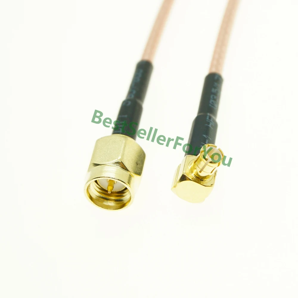 

SMA Male To MCX Male Right Angle RA PLUG RG316 Pigtail Cable RF Coaxial Cable