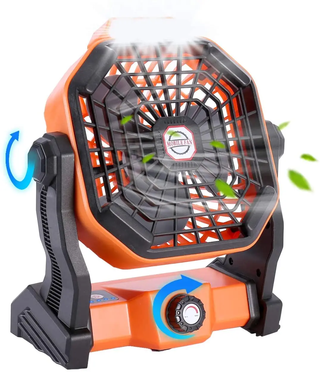 Уличный вентилятор для кемпинга светодиодный ным фонариком и крючком, маленький персональный настольный USB-вентилятор, портативный Перезаряжаемый вентилятор