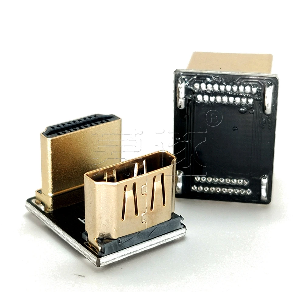 Hdtv-adaptador compatível 90 270 graus masculino à fêmea conversor extensor para ps4 hdtv projetor monitor do portátil