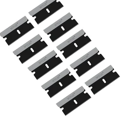 10pcs Black Metal Blade Glue Residue Cleaning Tools for iPhone Samsung Mobile Phone LCD OCA Glue Remover Scraper