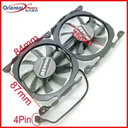 CF-12815S DC12V 0.35A 75mm VGA Fan For Inno3D 260 GTX750ti GTX660 GTX660ti GTX750 Graphics Card Cooling Fan
