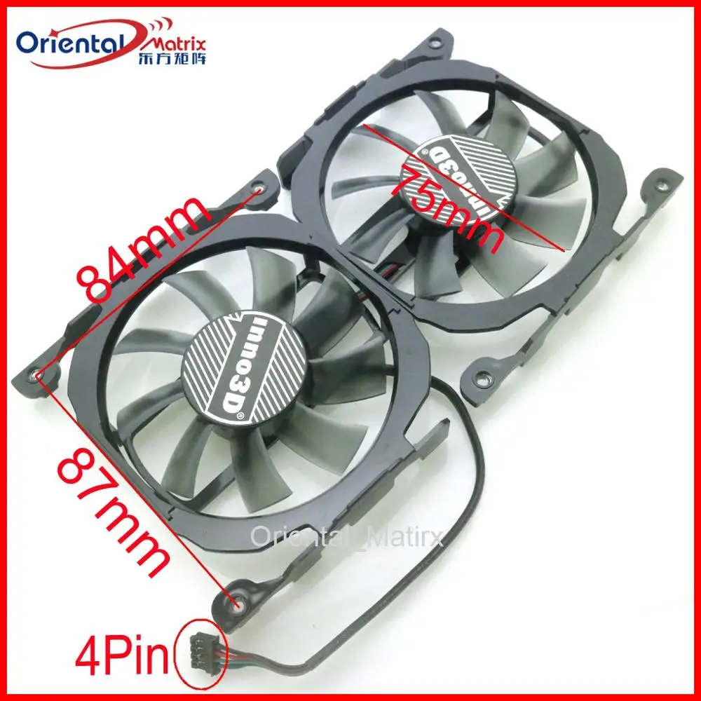 Free Shipping CF-12815S DC12V 0.35A 75mm VGA Fan For Inno3D 260 GTX750ti GTX660 GTX660ti GTX750 Graphics Card Cooling Fan