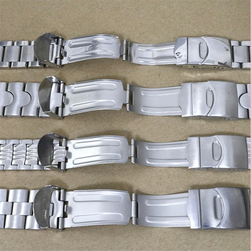 For Swatch Watchband 17mm 20mm Width Strap Stainless Steel Wrist Watch Straps and Clasps Band Accessories