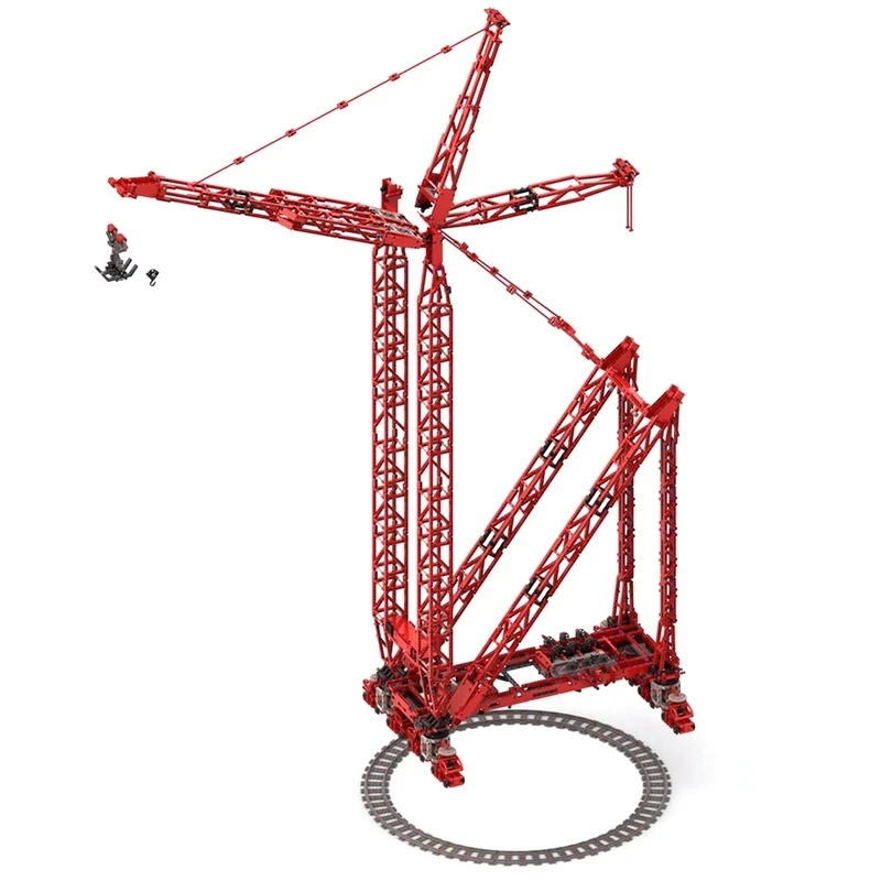 NEW Mammoet PTC-200-DS Ring Crane RC DIY Remote Control Building Blocks Model Bricks Kit Kids Toys Christmas Gift for Children