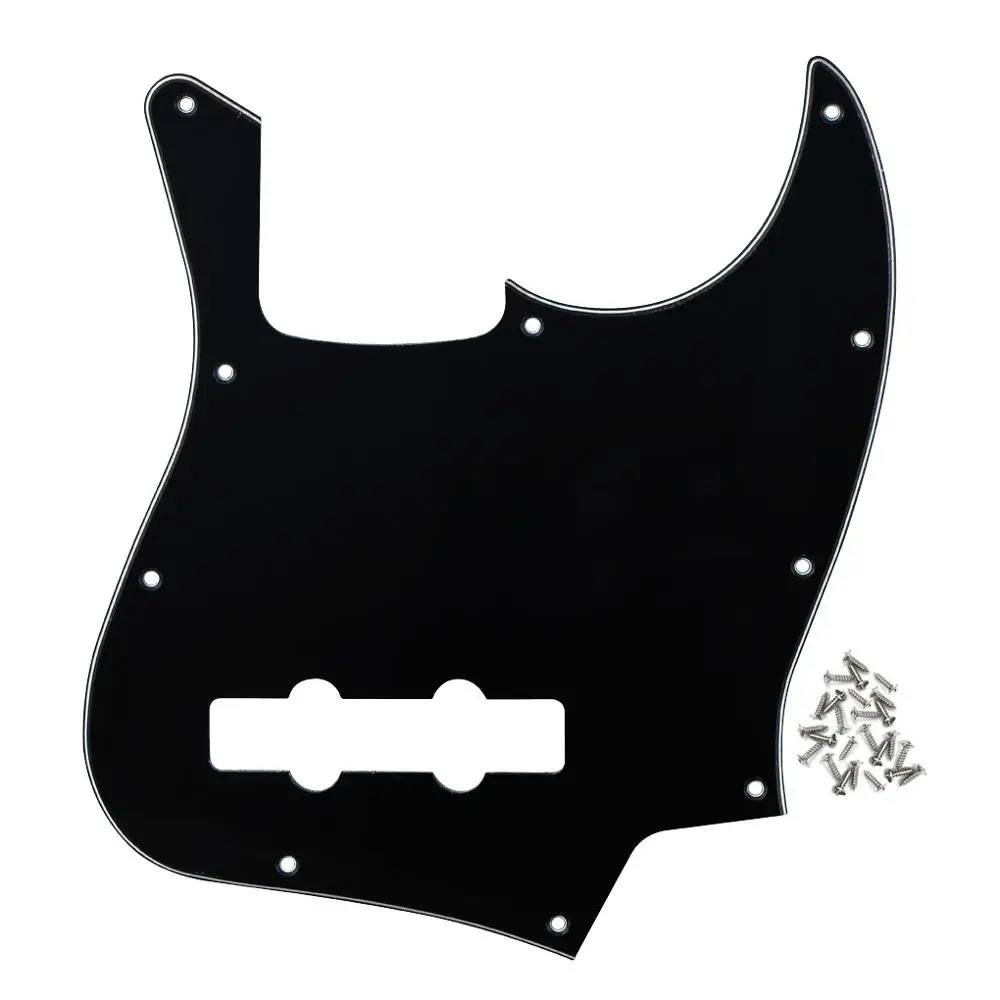 FLEOR JB Bass golpeador de guitarra, protector de placa para rascar, 4 cuerdas, piezas de bajo, 7 colores disponibles