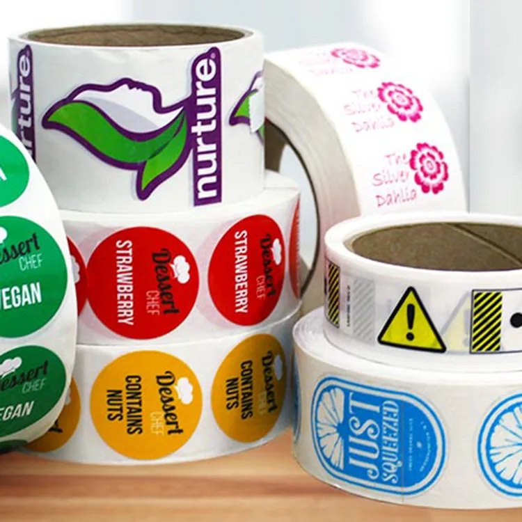 Customized Roll Packaging Color Self Seal Adhesive Stickers Waterproof CMYK Colorful Kid‘s Toy Vinyl Labels with Your Own Design