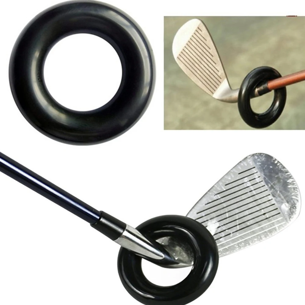 Anel de peso formato de rosca, aparelho preto e vermelho para treinamento de tacos de golfe, metal, pesado
