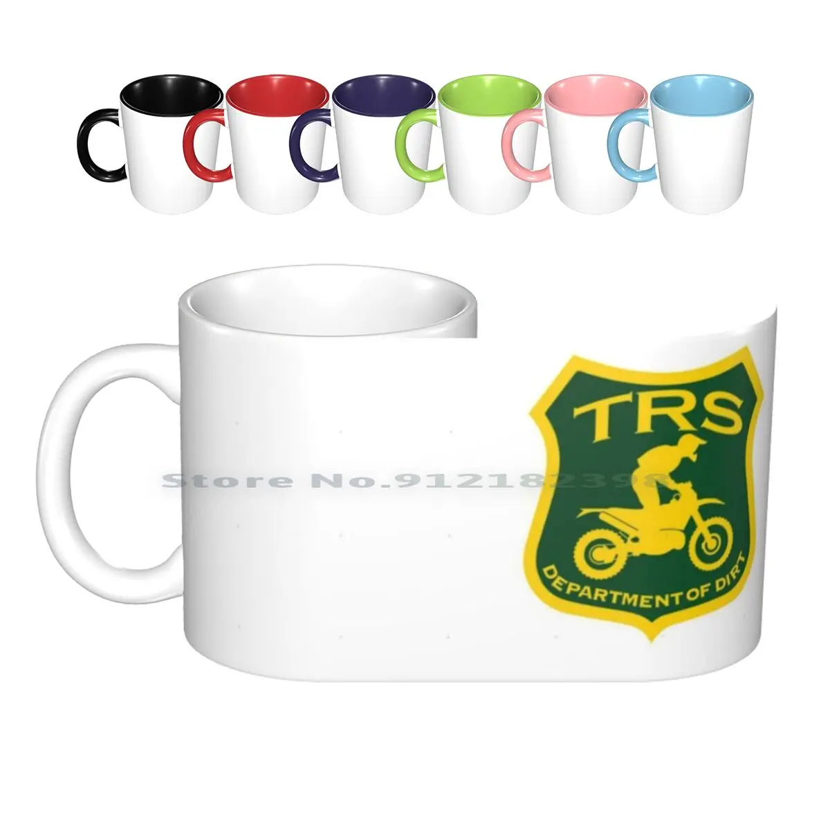 Trs-Department Of Dirt Ceramic Mugs Coffee Cups Milk Tea Mug Dirt Bike Dirt Biking Beta Enduro Chainsaw Trees Forest Woods