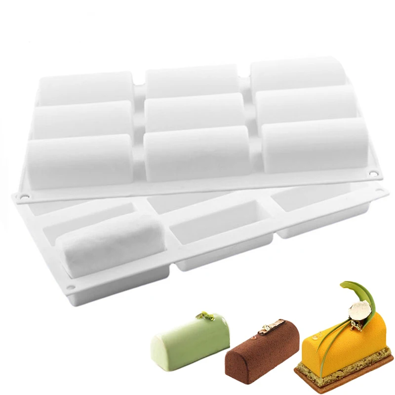 Cake Decorating Tools Roll Silicone Molds Log Mold Chocolate Desserts Twinkie Tea-time Cake dessert Candy bakery Accessories