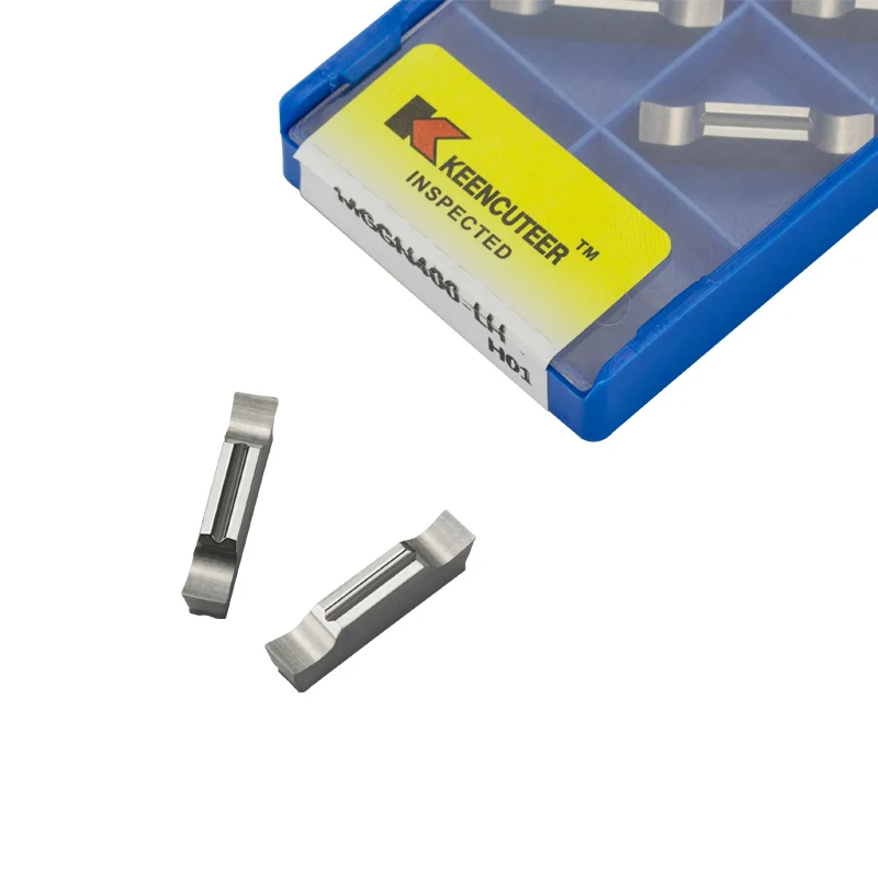 Lama scanalata H01 del tornio dell\'inserzione di scanalatura del carburo di 10pc MGGN150 MGMN200-g H01 MGMN300 per la lama di alluminio