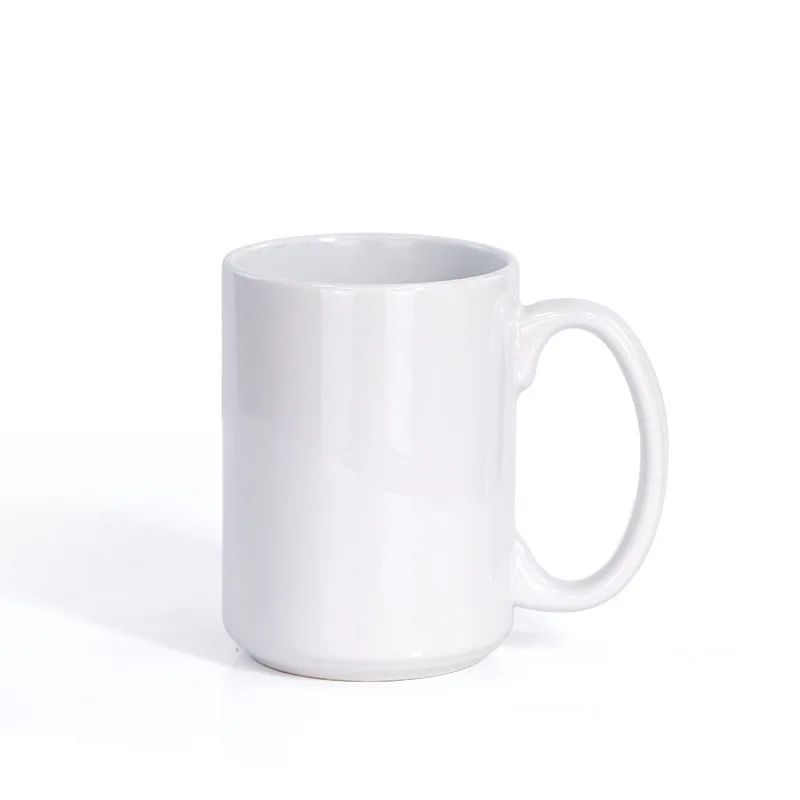 Sublimation Blank 15oz Coffee Big Mugs Ceramic Tea Cup Customize Logo Coffee Mug For Mother Days Gift