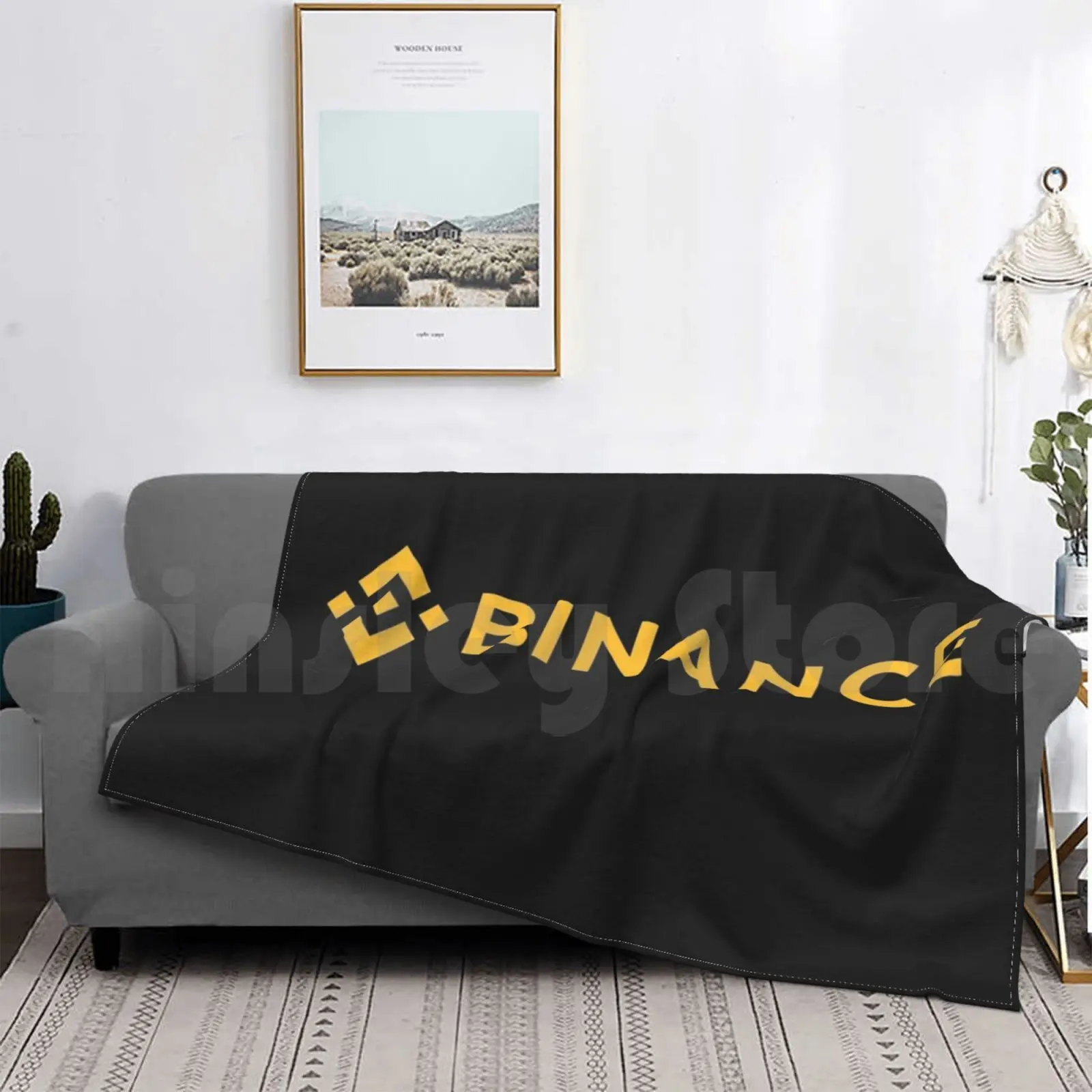 Binance بطانية الموضة المخصصة Binance Exchange Crypto Bitcoin Tron Btc Mtb Cryptocurrency Cryptocurrencies Bnb #3