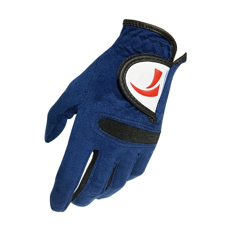 

TTYGJ Golf Glove Single Left Glove Men's Palm Non-slip Particles PU Leather Fiber Cloth Breathable Slip-Resistant Sport Mittens