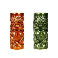 Hawaii Tiki Mugs Cocktail Cup Beer Beverage Mug Wine Mug Ceramic Tiki Mugs