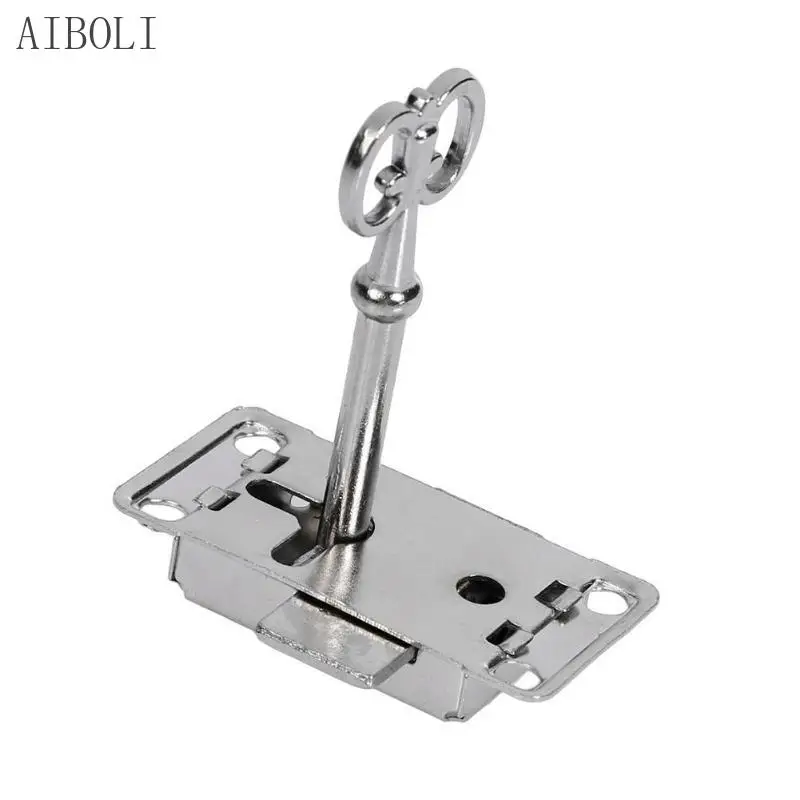 1PC Classical Lock Restore Antique Drawer Jewelry Cabinet Furniture Hardware Lock Body Drawer Lock with Key