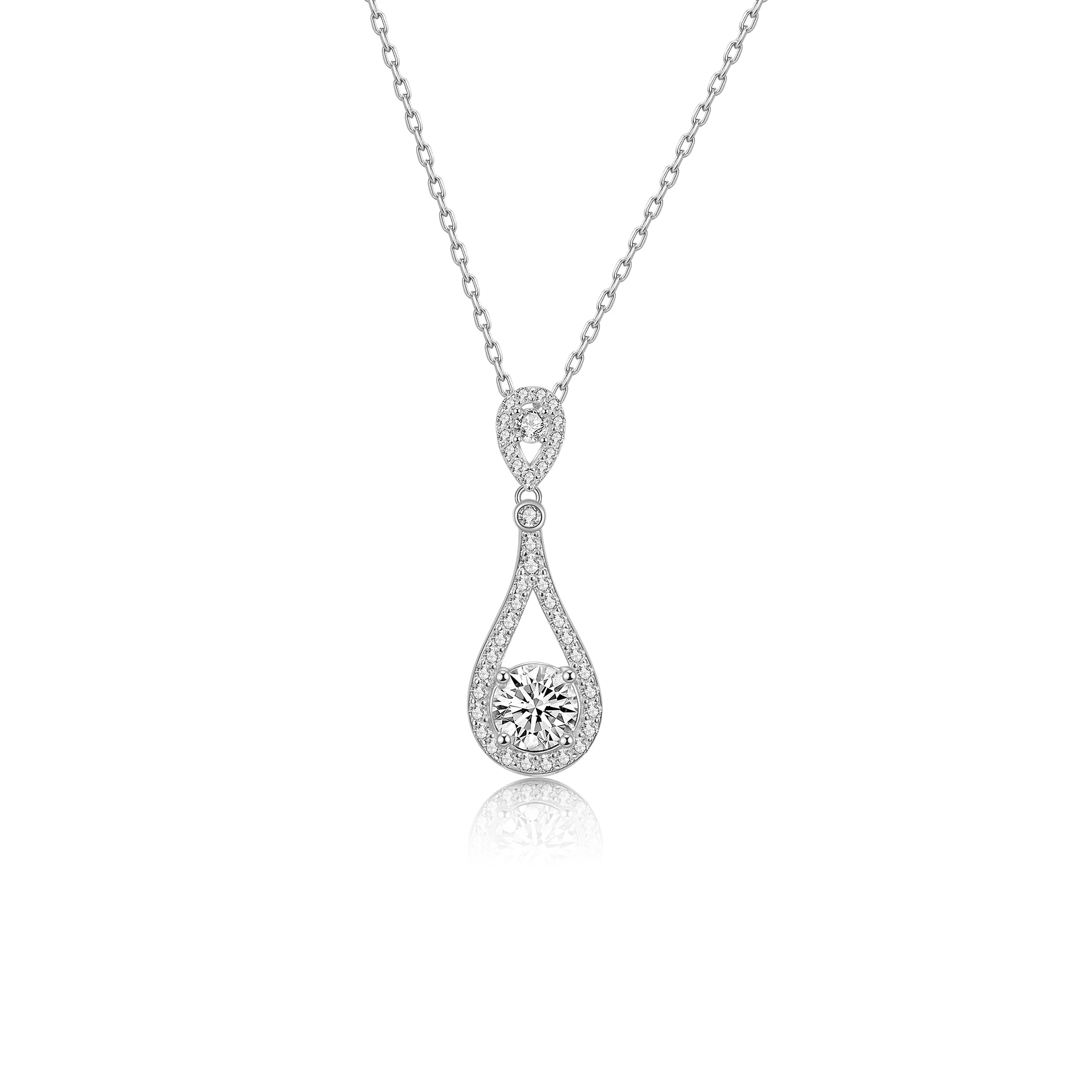 

New Arrival Silver S925 Necklace Water Drops jewelry Pendant Necklaces For Women Silver Fashion Jewelry