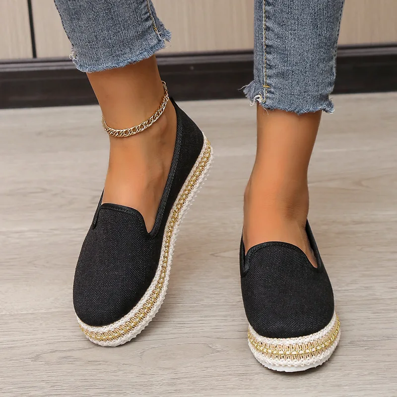 Shoes for Women Sneakers Europe 2022 New Fashion Loafers Women Flats Shoes Woman Round Toe Casual Slip-on Fisherman Shoes
