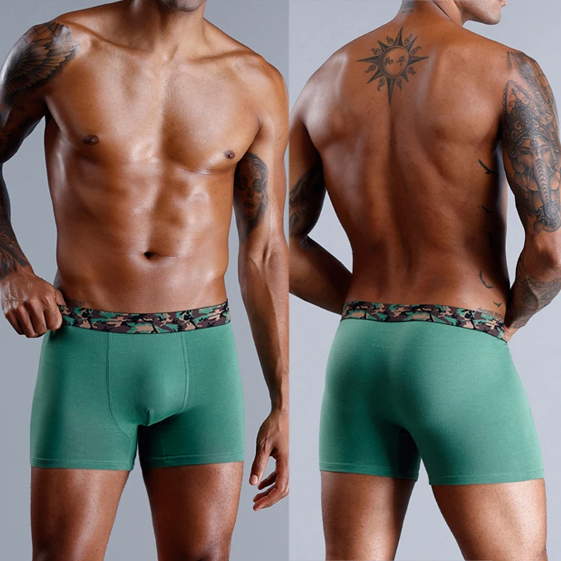 Bragas de marca superior para hombre, ropa interior, Boxer, pantalones cortos para hombre, calzoncillos de algodón, calzoncillos deslizantes para