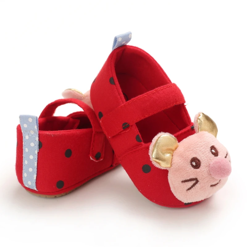 Baby Shoes Cute Princess Shoes Indoor Rubber Soled Non-slip Todder Shoes Cute Fashion Simple And Generous Baby Shoes