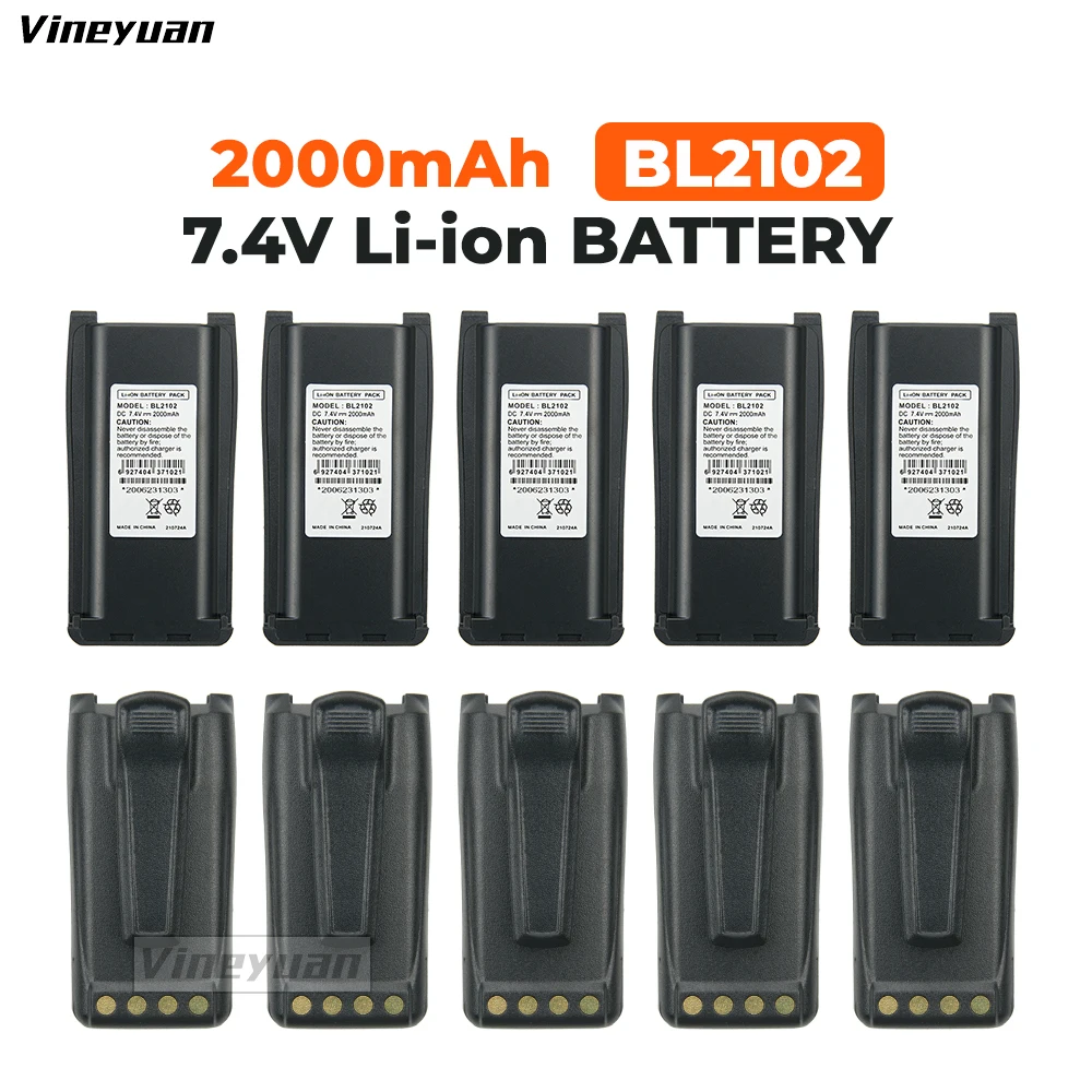 10X 2000mAh  BL1801 BL2102 Battery for HYT TC700 TC710 TC780 TC780M Two Way Radios Battery(Fits with CH10L07 Battery Charger)