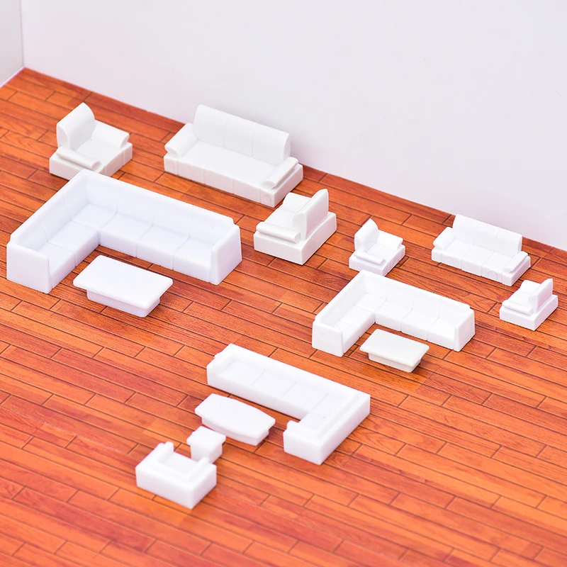 1Pc Domek dla lalek Sofa Kanapa Krzesลo Meble Miniaturowe zabawki Domek dla lalek 1/20 Skala Akcesoria Model Architektura Dekoracja wnฤtrz