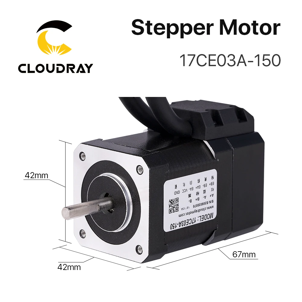 Cloudray Nema 17 motore passo-passo 0.3N.m 1.5A servomotore passo-passo ad anello chiuso con Encoder per stampante 3D CNC