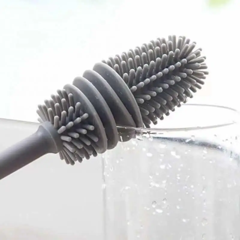 Kitchen Cleaning Durable Soft Head Convenient Efficient Cleaning Easy-to-use Eco-friendly 360 Degree Cleaning Brush Food Grade