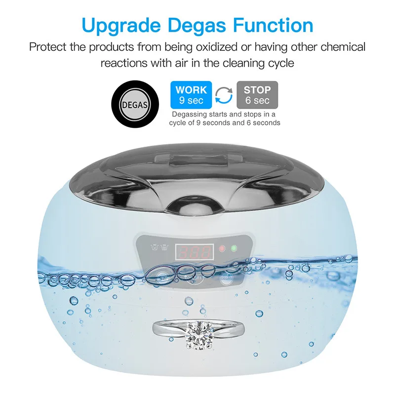 Pengatur Waktu Digital Mesin Pembersih Ultrasonik Kacamata Jam Tangan Pisau Cukur Mesin Pembersih Sterilisasi Ultrasonik Dapat Waktunya