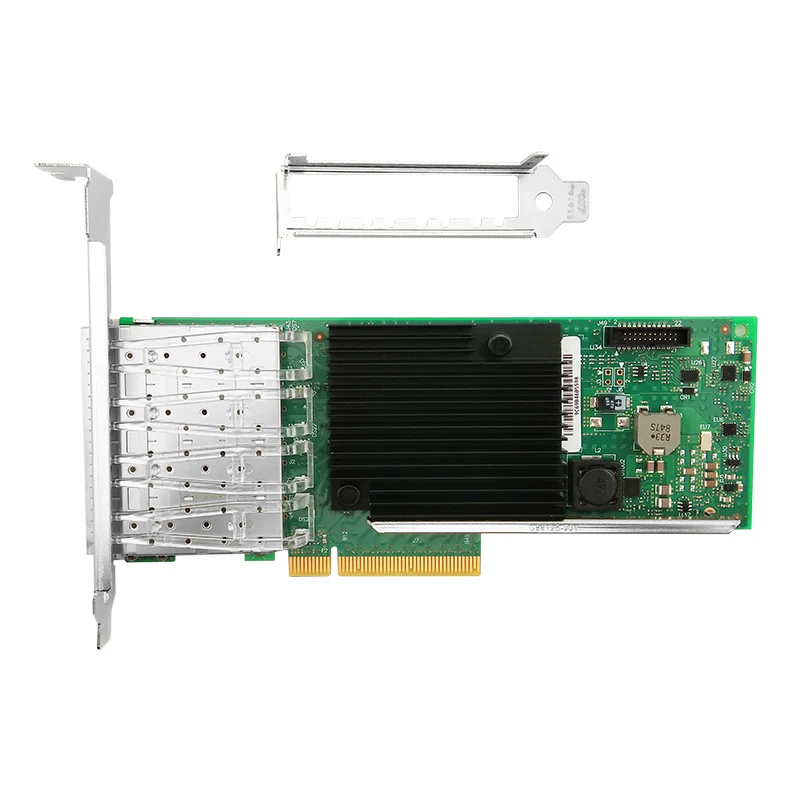 X710-DA4 Intel XL710-BM1 Chipset 10G SFP+ 4 Port Ethernet Server Network Card PCI-E 3.0 x8 Low Profile & Full Height