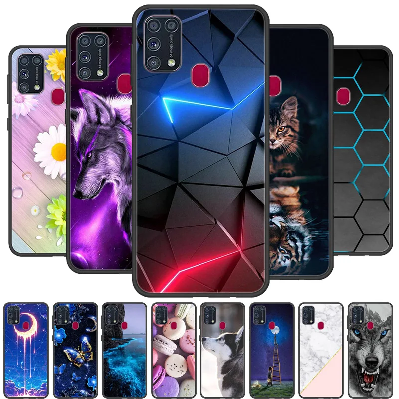 For Samsung M31 Case Phone Cover Silicone Soft TPU Back Cover for Samsung Galaxy M31 M 31 case SM-M315FZBVSER m315 Fundas Bumper