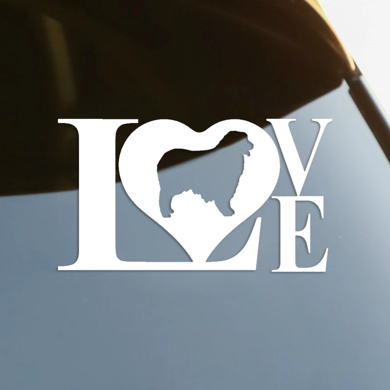 

Shepherd Aussie LOVE Dog Die-Cut Vinyl Decal Car Sticker Waterproof Auto Decors on Car Body Bumper Rear Window Laptop #S60309