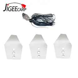 12pcs Swim Jig Blades Metal Fishing Lure Shakee Blades Jig Dancer Accessories For DIY Jigs Fishing Pesca