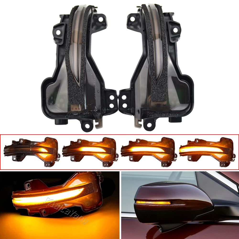 Dynamic Blinker Sequential Indicator LED Turn Signal Light For Honda Odyssey City CR-V Fit Jazz Elysion Accord Spirior Hybrid