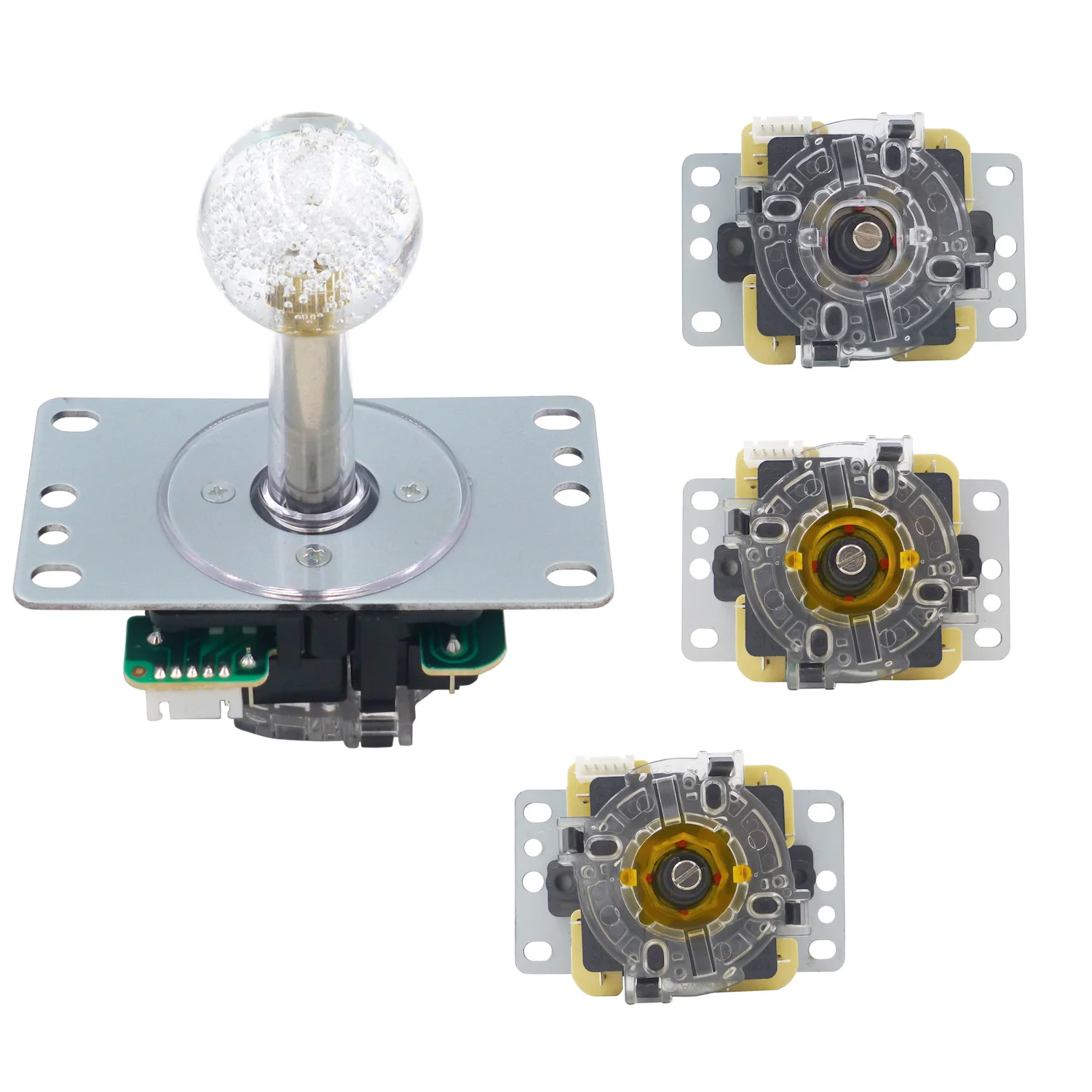 SJ@JX Arcade LED Joystick SANWA Style Fight Light Stick Circular Octagonal Limiter for Retro Pie Raspberry Pi MAME