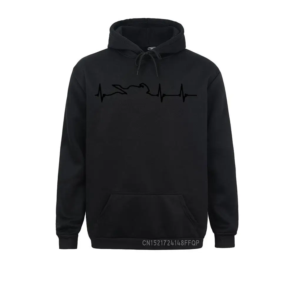 Sweats à capuche amusants pour hommes, pulls pour hommes, sweat-shirt respirant, électrocardiogramme de cœur de course de moto, plus tard en hiver